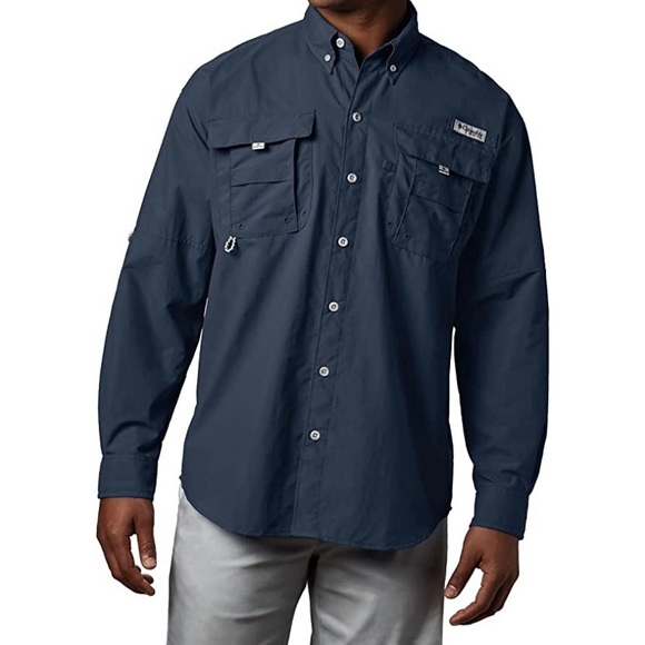 Columbia Other - NEW Columbia Men's 2XL Tall PFG long sleeve Fishing shirt Bahama II sun protect
